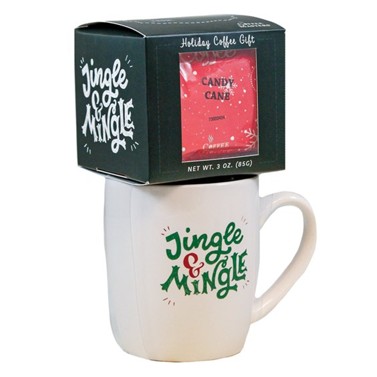 Jingle and mingle Mug and Coffee Christmas Gift Set.