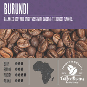 Burundi coffee beans.