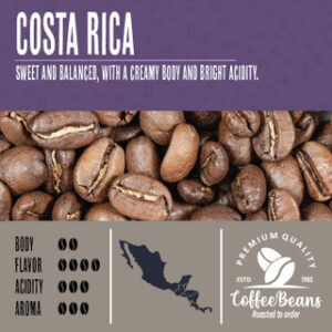 Costa rica coffee beans.