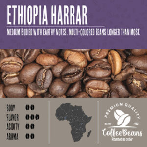 Ethiopia harar coffee beans.