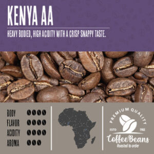 Kenya aa coffee beans.